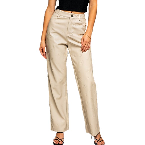 Embossed hotsell leather pants